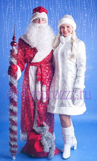 Дед Мороз и Снегурочка с баяном